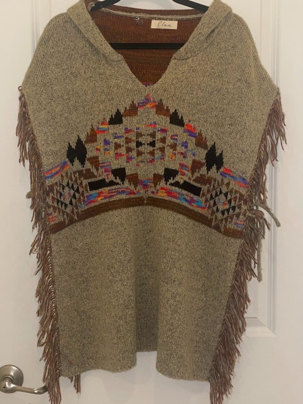 ELAN Women’s Acrylic Poncho, One Size
